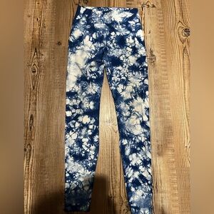lululemon athletica Blue and White Tie-Dye Women Jeans